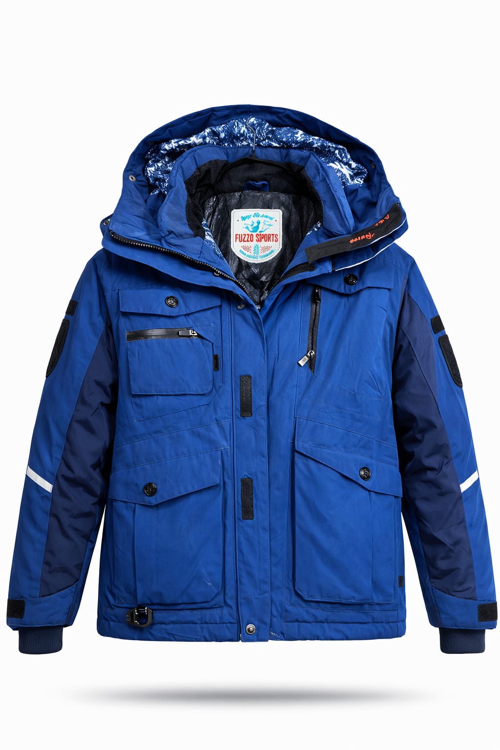 Fuzzo Sports blue winter ski jacket - Image 1